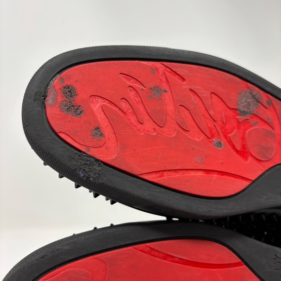 Christian Louboutin Louis Spikes Sneakers Black Size EU 45.5 (12.5) - Picture 10 of 16